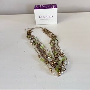 Lia Sophia Terrace Necklace genuine mother of pearl